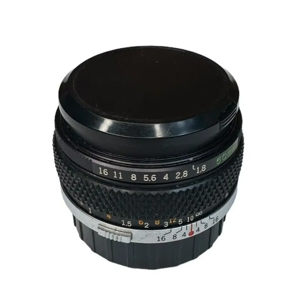 Vtg Olympus OM-System F Zuiko 765601 Lot of 2 Lenses and Storage Case Japan‎